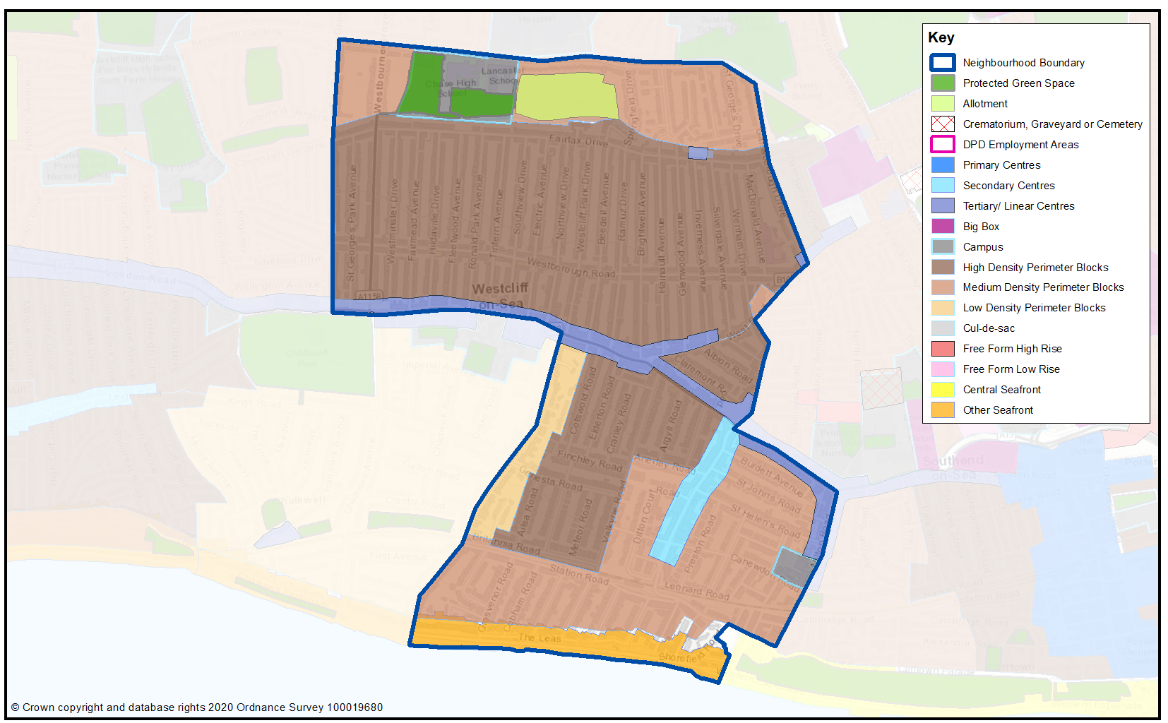 3 5 Westcliff Southend Local Plan Map 38 Westcliff